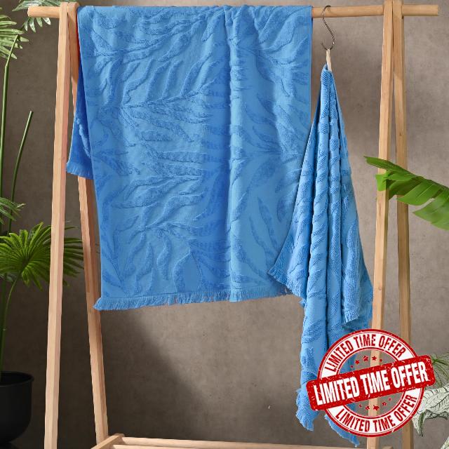 VOOVA & MOVAS Blue Bath Towels