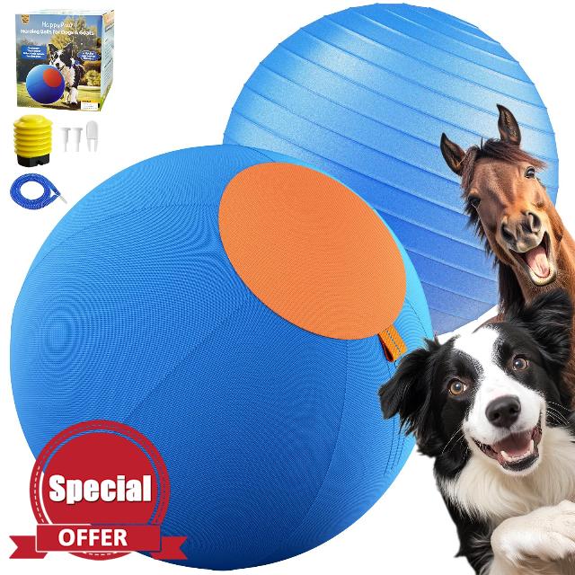 Happypaw 3.0 Upgrade 18'' Herding Ball for Dogs – Enhanced Chew Resistance & Heavy-Duty Material