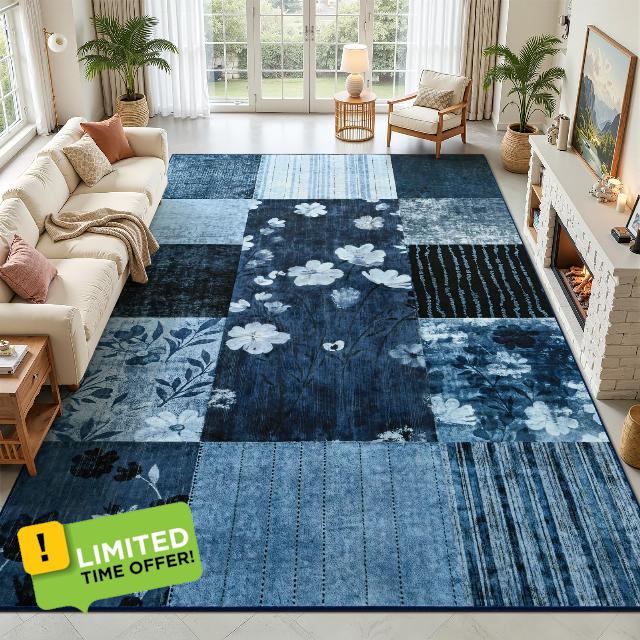 Floral Rugs for Living Room