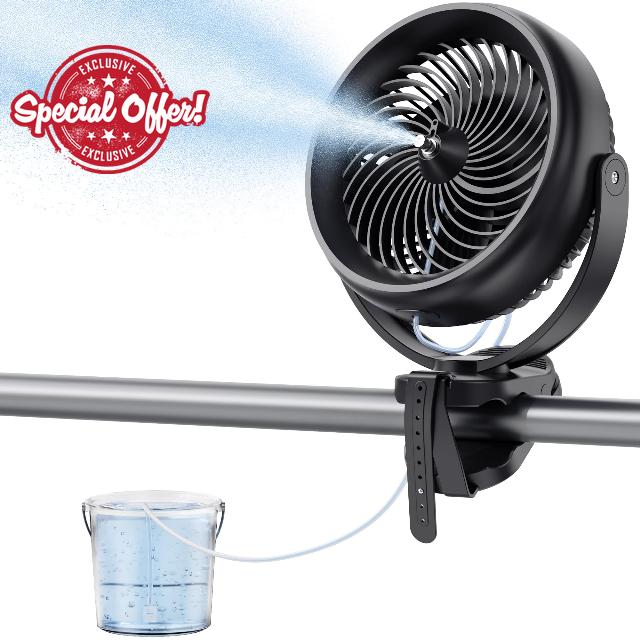 8'' Misting Fan with Clip