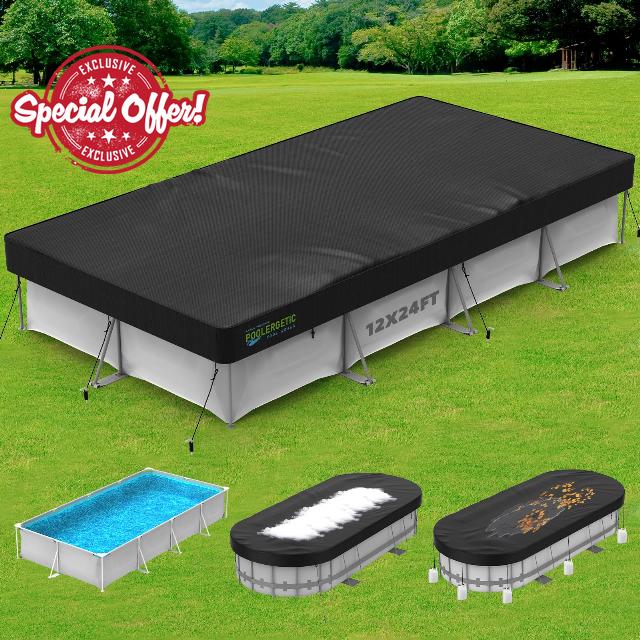12x24 FT Rectangular Pool Covers for Above Ground Pools