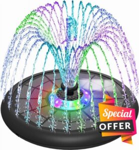 SZMP Powerful 5W Solar Powered Water Fountain for Bird Bath