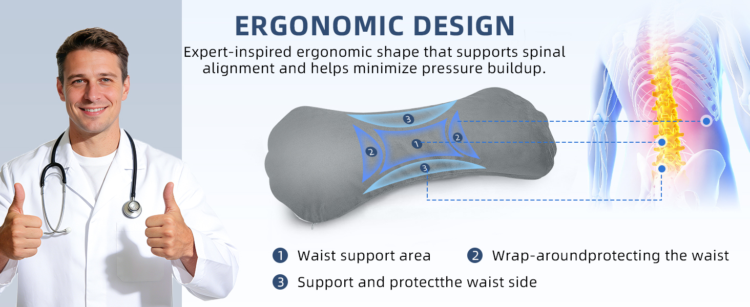 lumbar support pillow for office chair