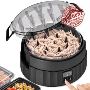 2026 Upgraded Electric Chicken Shredder -One-Touch Meat Shredder Tool Twist                                                          BeatCat Smart Stepper Motor Cordless Meat Grinder for Chicken Breast