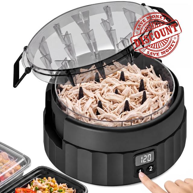2026 Upgraded Electric Chicken Shredder -One-Touch Meat Shredder Tool Twist                                                          BeatCat Smart Stepper Motor Cordless Meat Grinder for Chicken Breast