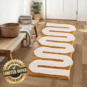 Geometric Design Boho Runner Bathroom Rugs