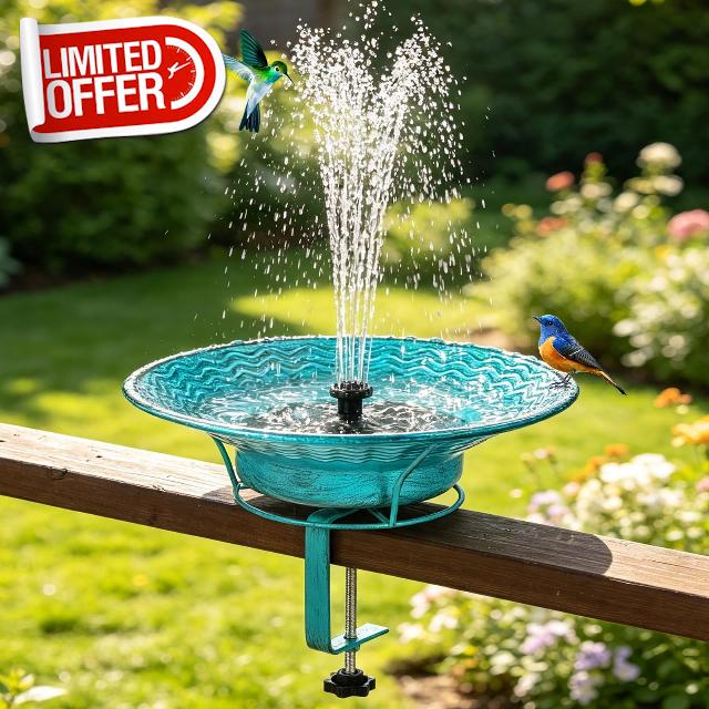 Deck Railing Bird Bath