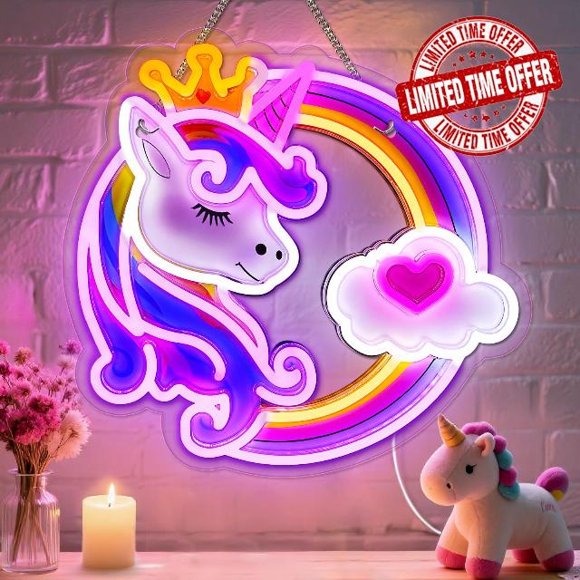 Unicorn Neon Sign for Wall Decor