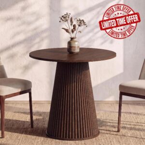 MECHYIN Small Round Table for 2-4