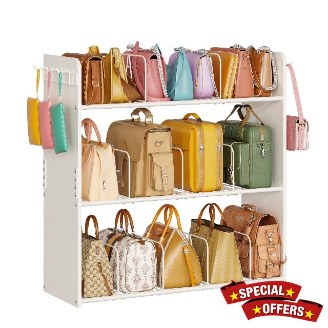 3-Tier Purse Organizer for Closet