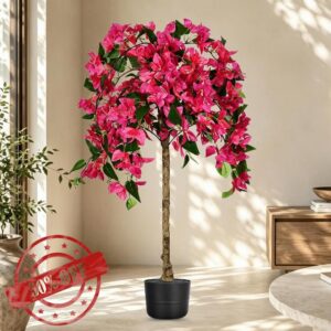 3.5FT Artificial Bougainvillea Tree with Planter
