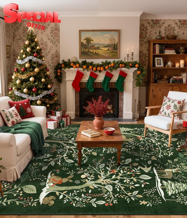 GarveeHome Christmas Area Rug 5x7