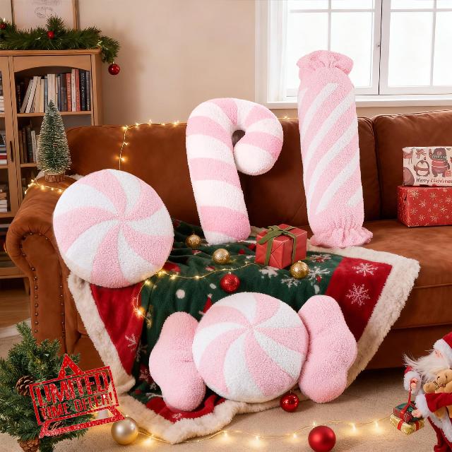 Lanpn Christmas Candy Pillows Set of 4