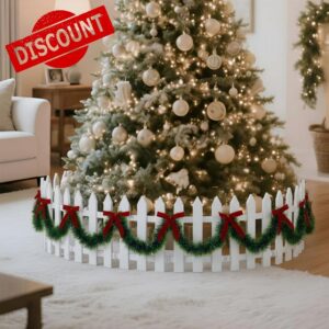 Thyle 13 Pcs Christmas Tree Fence