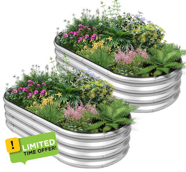 Galvanized Raised Garden Bed