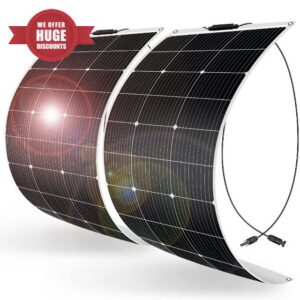 DOKIO 200W Flexible Solar Panel Set