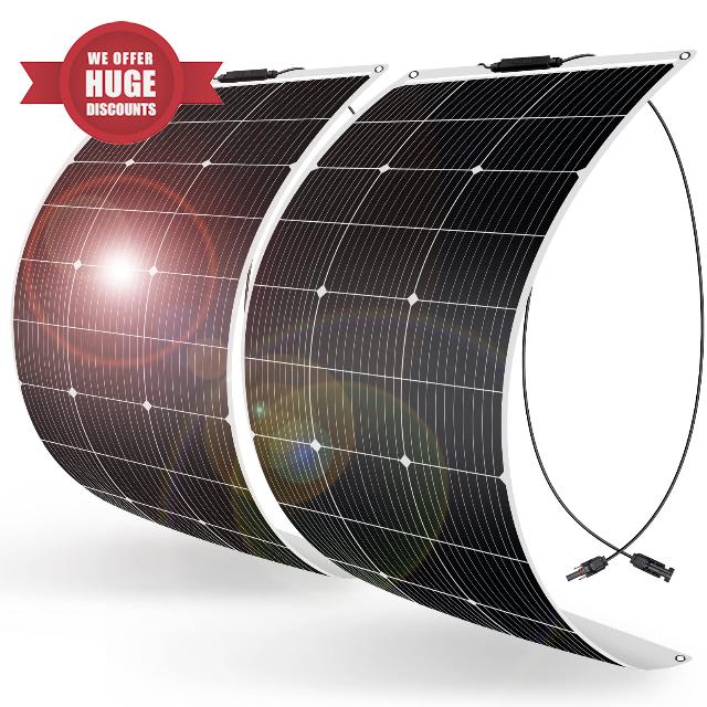 DOKIO 200W Flexible Solar Panel Set