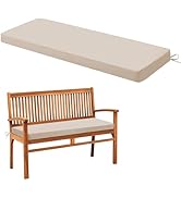 Zonamat Outdoor Bench Cushion Waterproof, 59x18 Inch Bench Cushion for Outdoor Furniture, Fade Re...