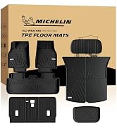 Michelin Vehicle Mat, All-Weather TPE Custom Fit Liner for Tesla Model Y 5 Seat Floor Mats 2025-2...