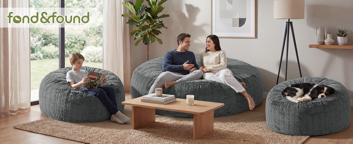 Bean bag chair for family