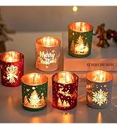 Glasseam Glass Christmas Tree Silver: 5 Pcs Mercury Glass Christmas Decorations Indoor Tabletop X...