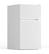 Electactic 3.1 Cu.Ft Mini Fridge with Freezer, 2 Door Compact Refrigerator, Mini Fridge with Adju...