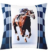 jejeloiu Horses Throw Pillow Covers 1 Pcs Galloping Horse Decorative Pillowcase Rustic Farmhouse ...