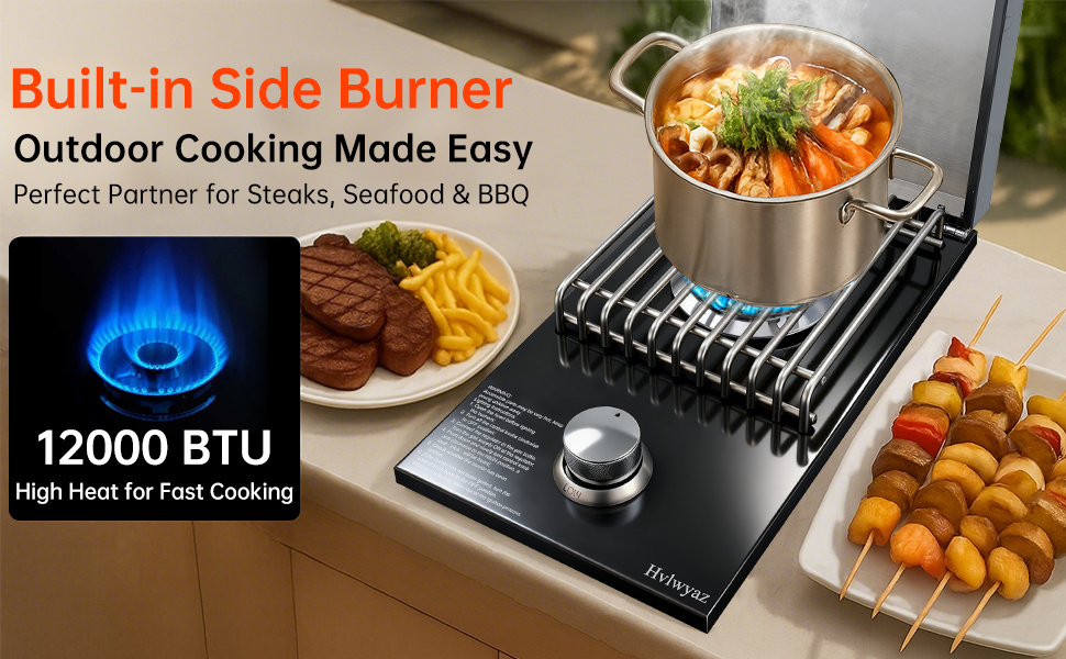 Built-in Side Burner