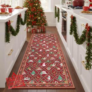 Christmas Kitchen Rug Runners for Hallway Runner Rugs