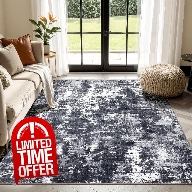 Sasttie 8x10 Washable Area Rug
