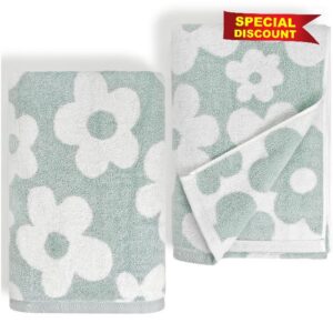 Jacquotha Floral Bath Towels Set of 2