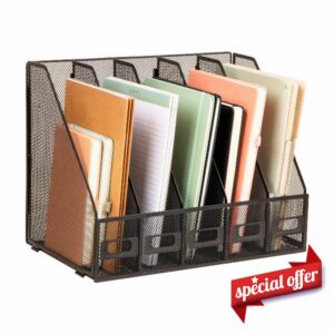 Mind Reader 5-Compartment Vertical File Organizer