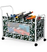KEEGH Extra Large Toy Box for Kids with 360° Rotating Wheels, Heavy Duty Toy Chest for Boys and G...
