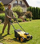 40V 15" Brushless Cordless Electric Dethatcher and Scarifier Compatible with Dewalt 20V Battery(T...