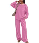 Trendy Queen Women 2 Piece Striped Matching Lounge Set 2026 Fall Outfits | Two Y2K Sweat Suits, C...