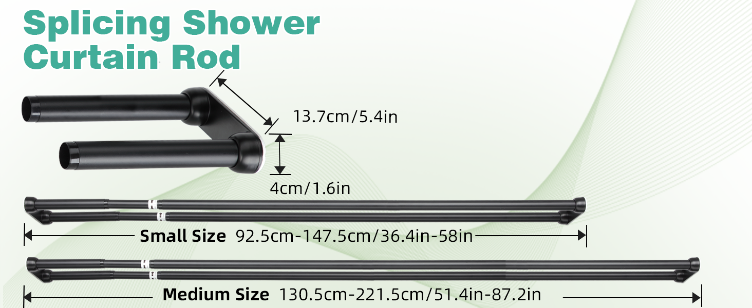 double shower curtain rod