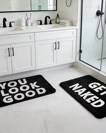 bow bathroom rug