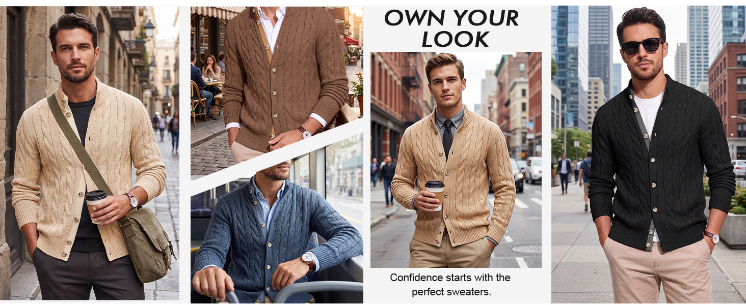 Cable knit cardigan outfit inspiration for everyday styling