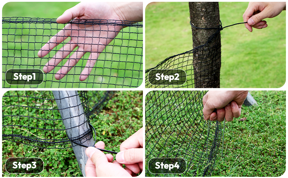 Animal Barrier Fence for Yard Temporary Garden Fence Chicken Fence Netting Poultry Netting Fence