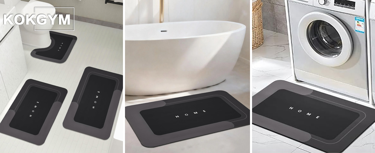 Close-up of the bath mat: non-slip backing, quick-dry material, foldable design for easy storage