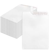 Geofun 9x12 Catalog Envelopes Self Seal 25 Pack, Large White Mailing Envelopes 9x12 Letter Size, ...