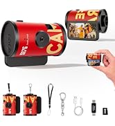 Jzzuau Mini Keychain Digital Camera, 1080P, Retro Film Roll, 32GB Card | Built-In Flash, 4 Creati...