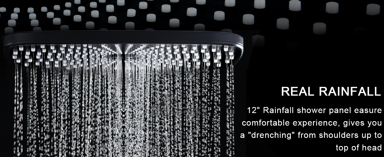 rainfall shower head