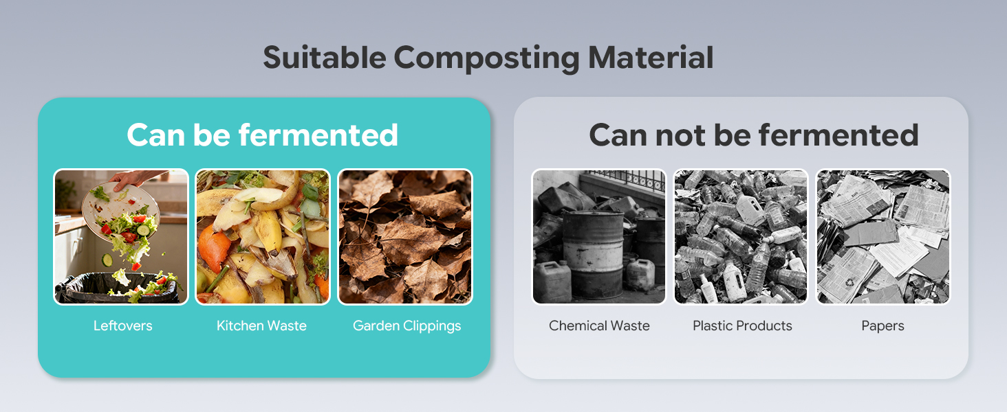 this outdoor compost bin can mix garden waste, kitchen scraps, coffee grounds, and peels CT4305L