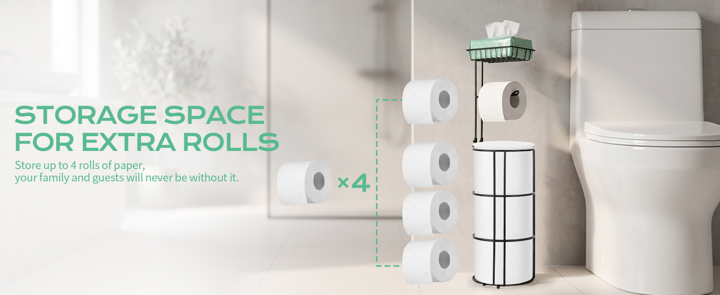 Toilet Paper Holder Stand;Toilet Paper Storage;bathroom toilet paper holder stand;