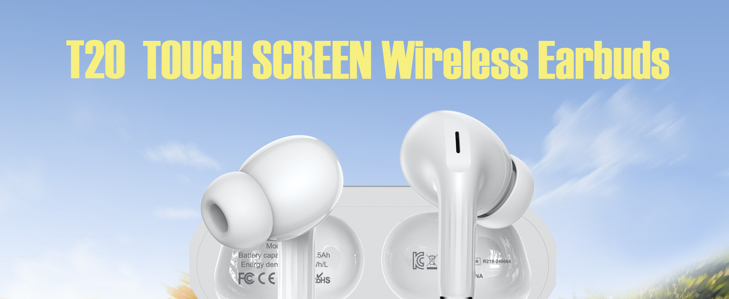 T20 TOUCH SCREEN Wireless Earbuds