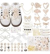 RQAYE 268pcs Silver Junk Socks Charms Kit,Shoe Charms for Sneakers, Brooches and Pins for Women, ...