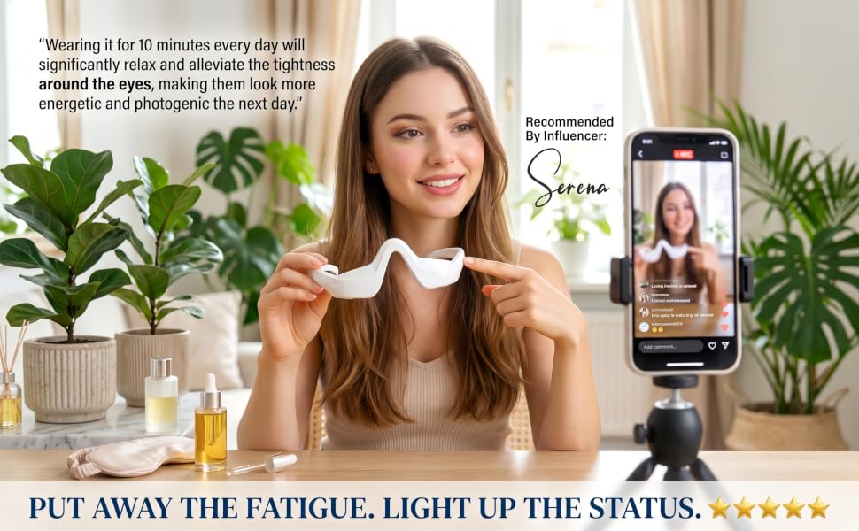 Under-Eye Red Light Therapy Device
