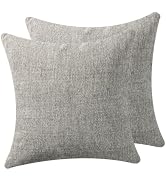 EVAsponge Throw Pillow with Insert 18x18 Inch Set of 2 - Modern Fall Home Decor for Living Room S...