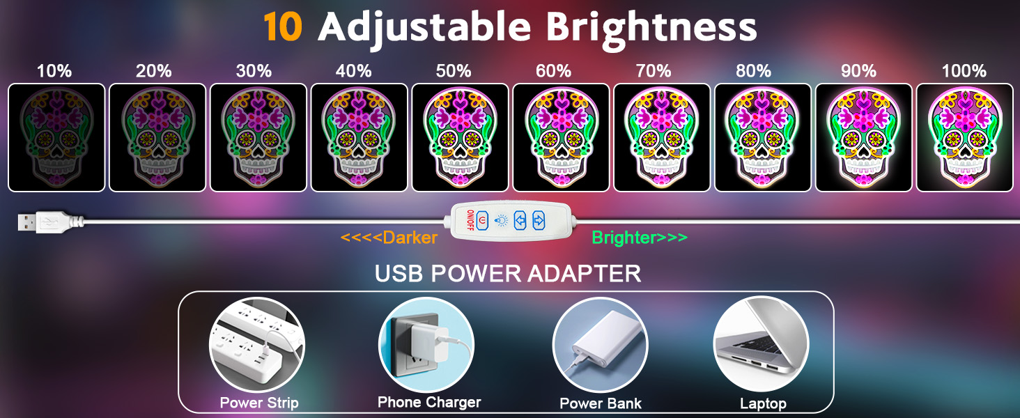 USB Powered Neon Light